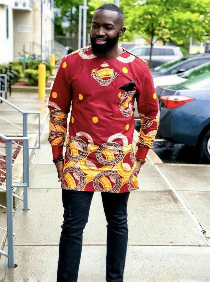 plain and pattern ankara styles for male